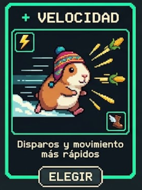 Tarjeta + Velocidad: cuy corriendo